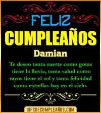 GIF Frases de Cumpleaños Damian